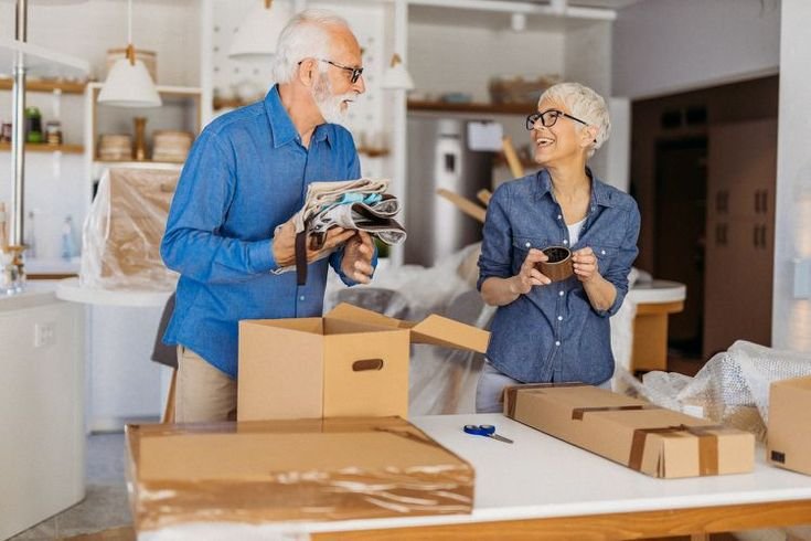 Packing for senior downsizing move
