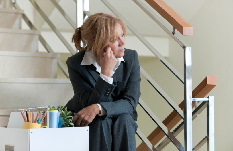 Thoughtful woman downsizing for seniors